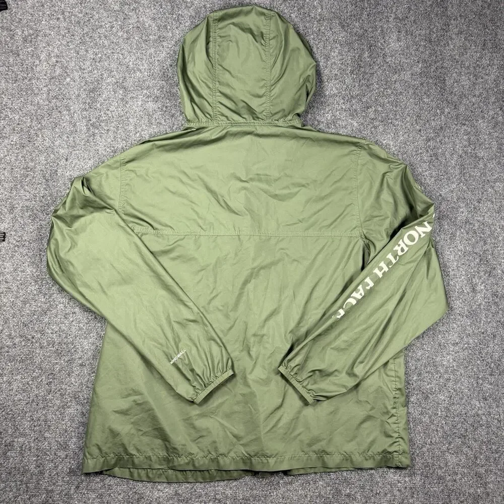 The North Face WindWall Men’s XL Green Hooded Full Zip Windbreaker Jacket Logo